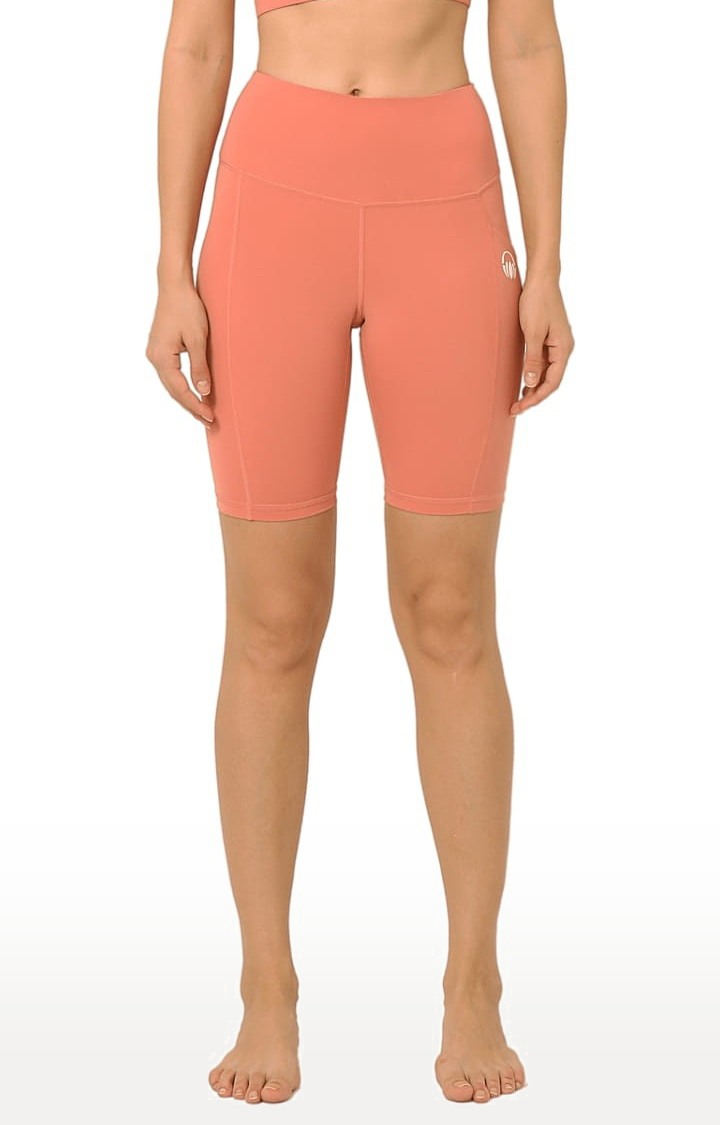 Kosha Yoga Co. | Women's buttR  Salmon Pink Yoga Short