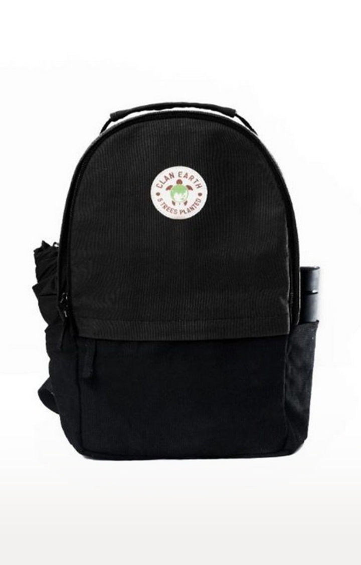 Clan Earth | Unisex Charcoal Black Sustainable Amur Backpack