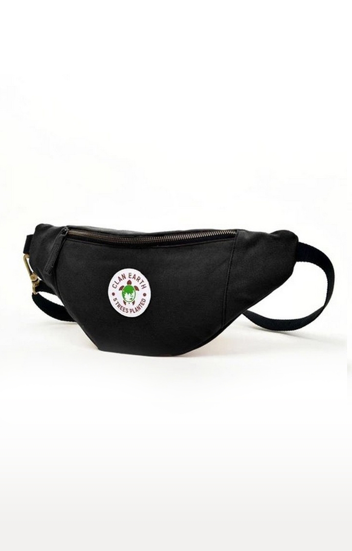 Clan Earth | Unisex Charcoal Black Sustainable Swift Fox Sling