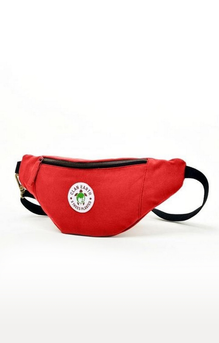 Clan Earth | Unisex Cherry Red Sustainable Swift Fox Sling