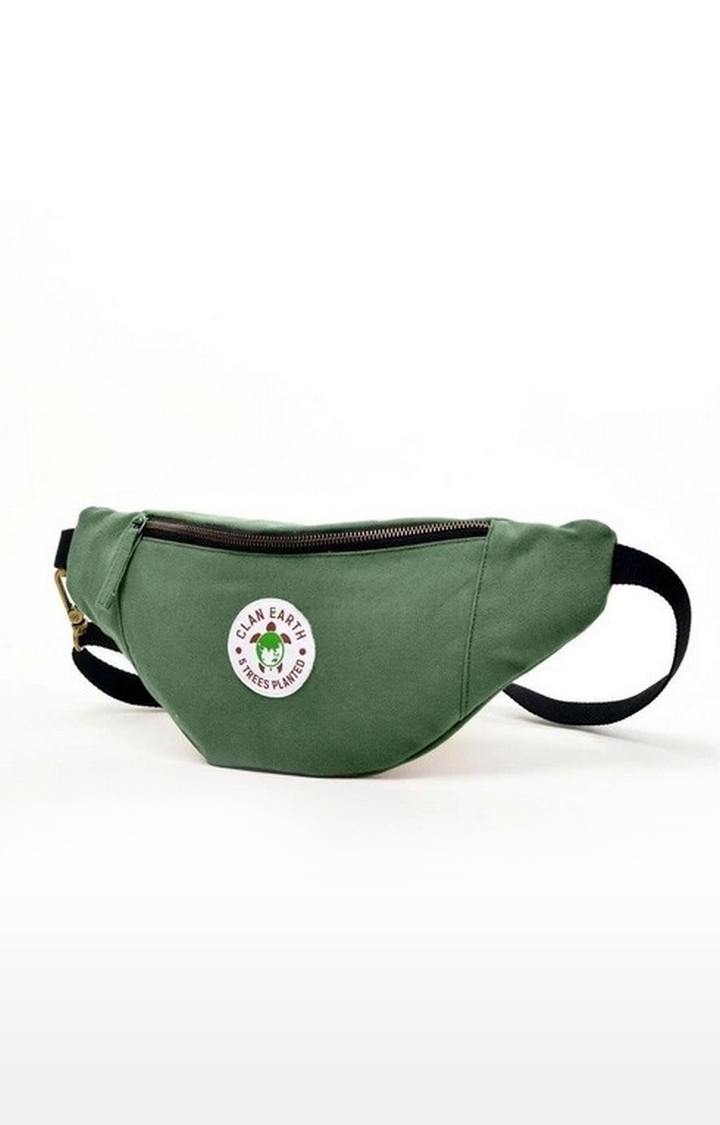 Clan Earth | Unisex Olive Green Sustainable Swift Fox Sling