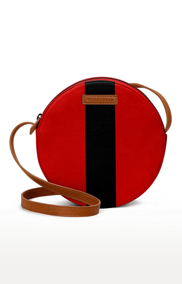 DailyObjects | Women's Crimson Stroll  Orbis Sling Bags