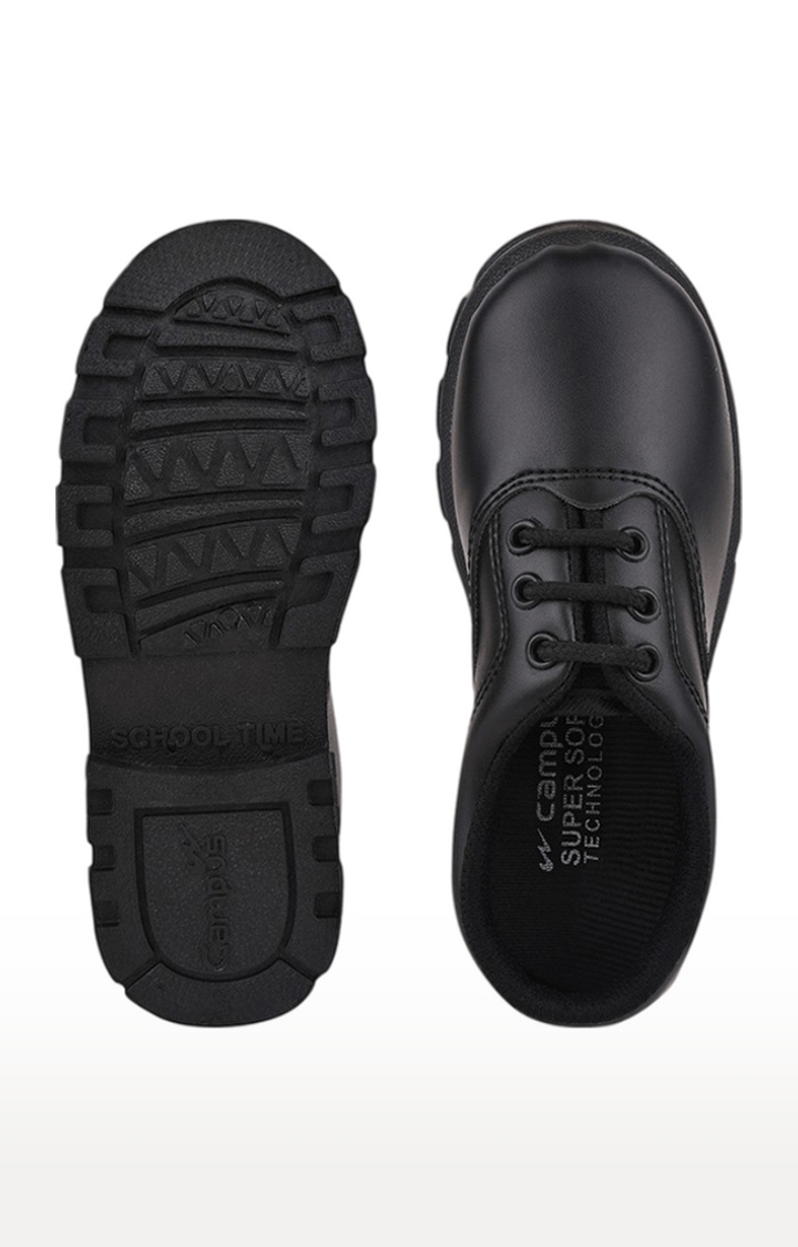 Boys Cs-A7S Black School Shoe