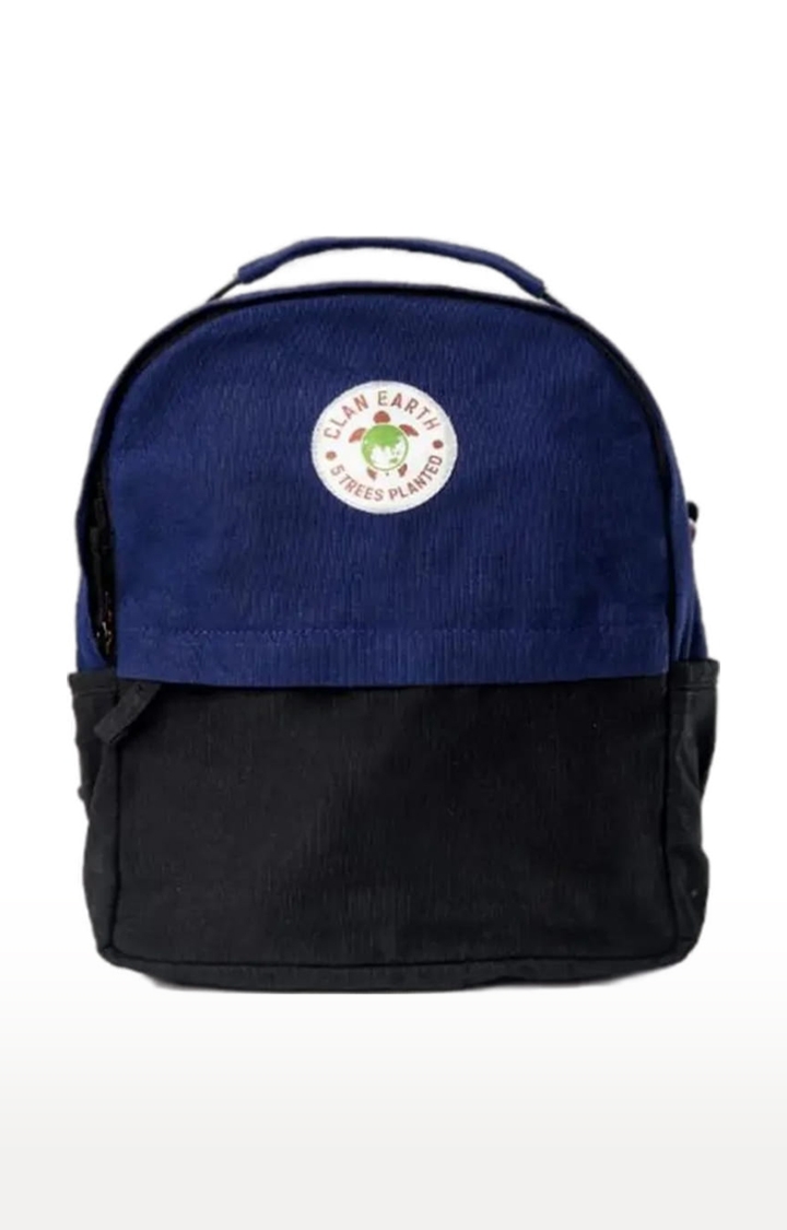 Clan Earth | Unisex Navy Blue & Charcoal Black Sustainable Koala Backpack