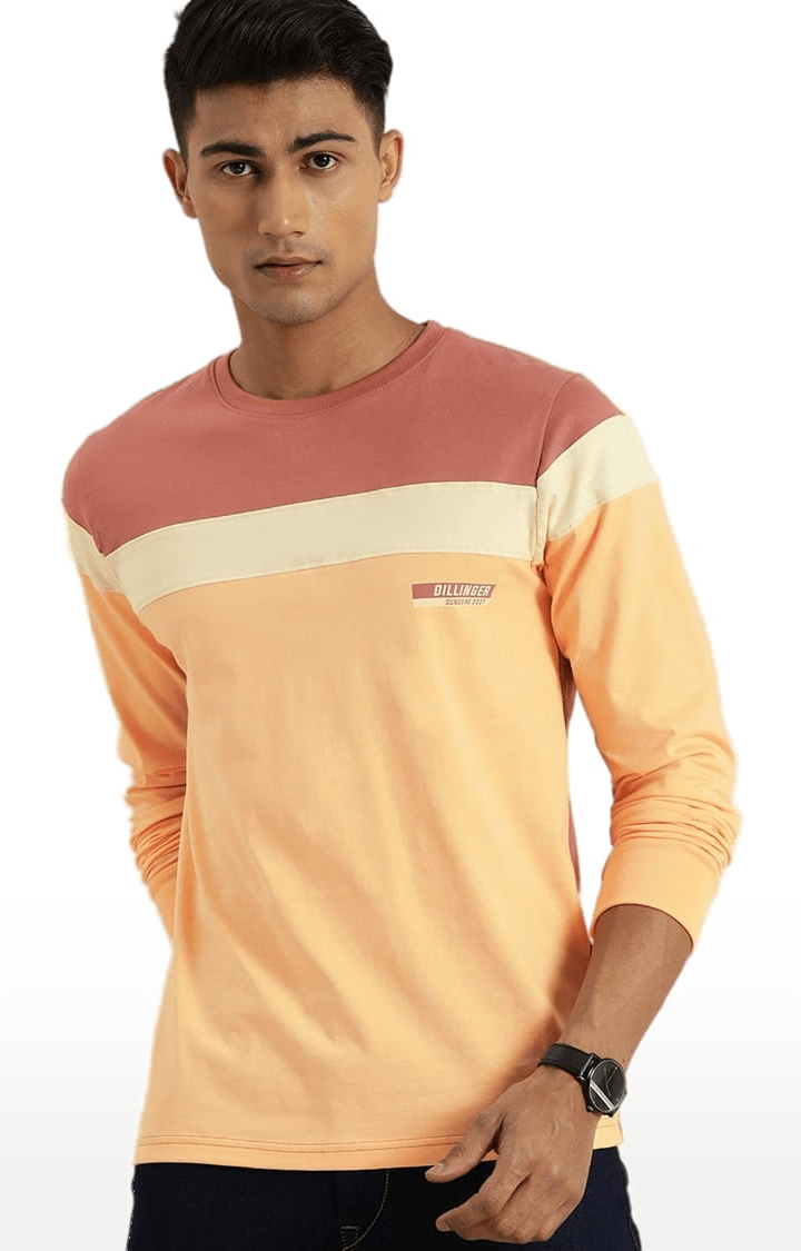 Men's Multicoloured Cotton Colourblock T-Shirts