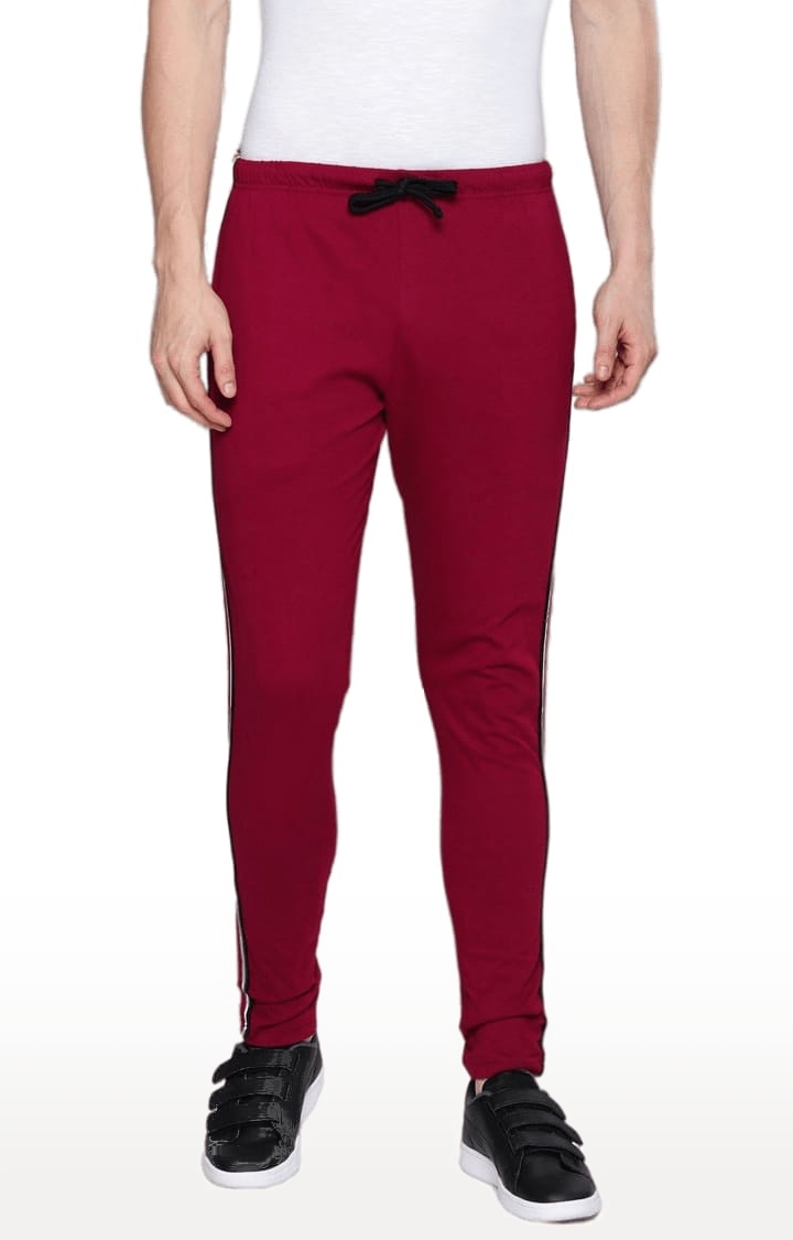 Dillinger | Men's Red Cotton Solid Trackpant