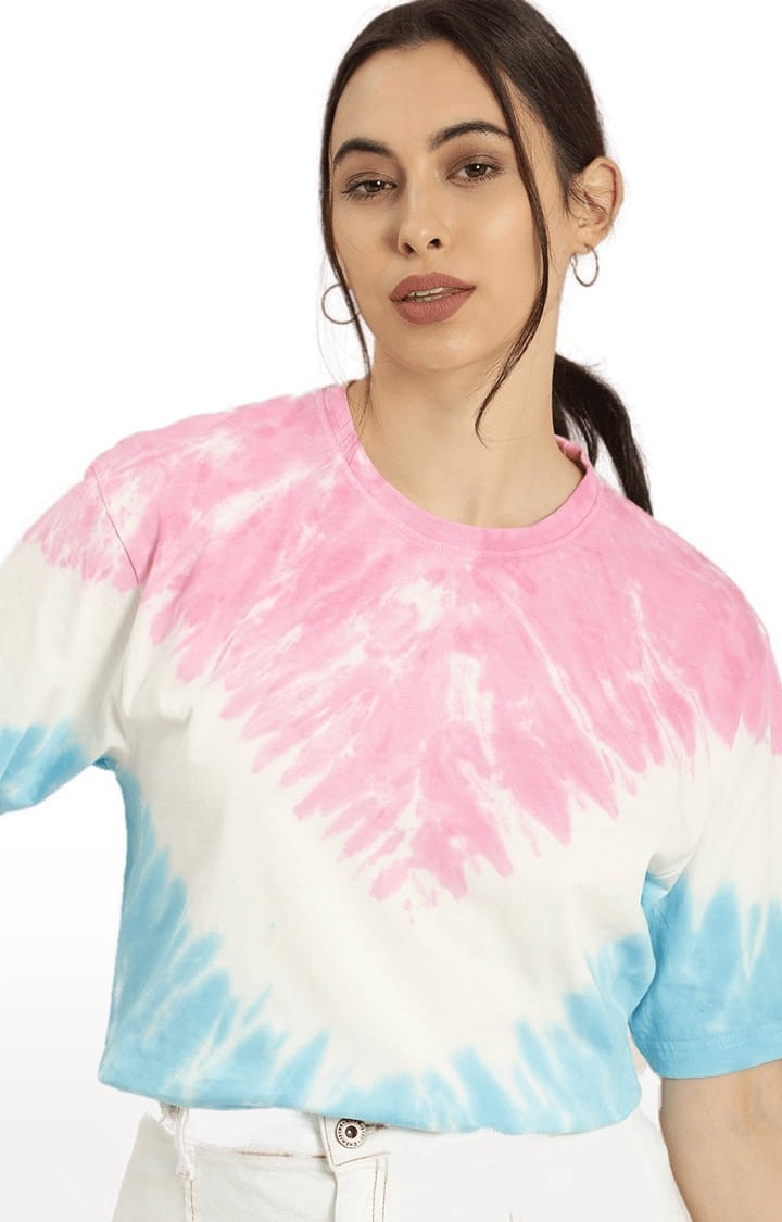 Women's Multi Cotton Tie Dye T-Shirt