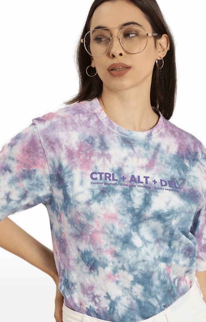 Women's Multi Cotton Tie Dye T-Shirt