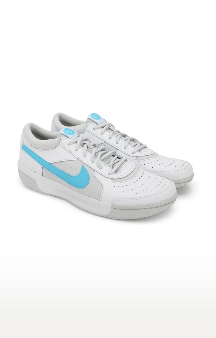 Nike | Men's White Synthetic Leather Outdoor Sports Shoes
