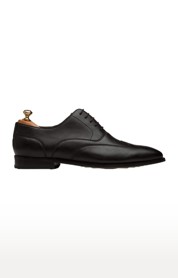 Ethik | Men's Chauvinist Black PU Formal Lace-ups