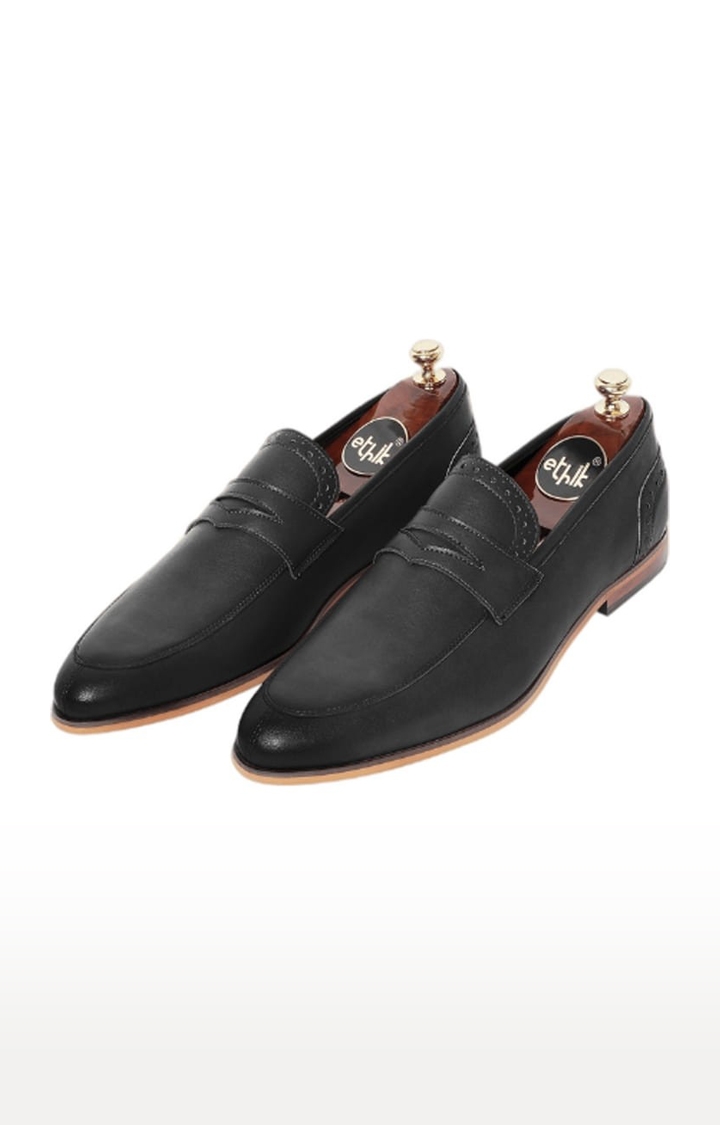 Ethik | Men's The Collective Black PU Loafers