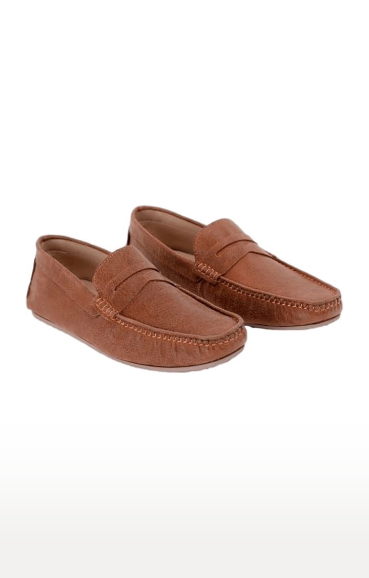 Ethik | Men's The Walker Brown PU Loafers
