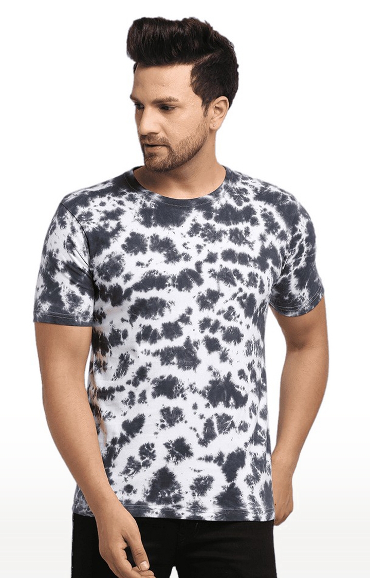 Men's Grey Cotton Relaxed Fit T-Shirt