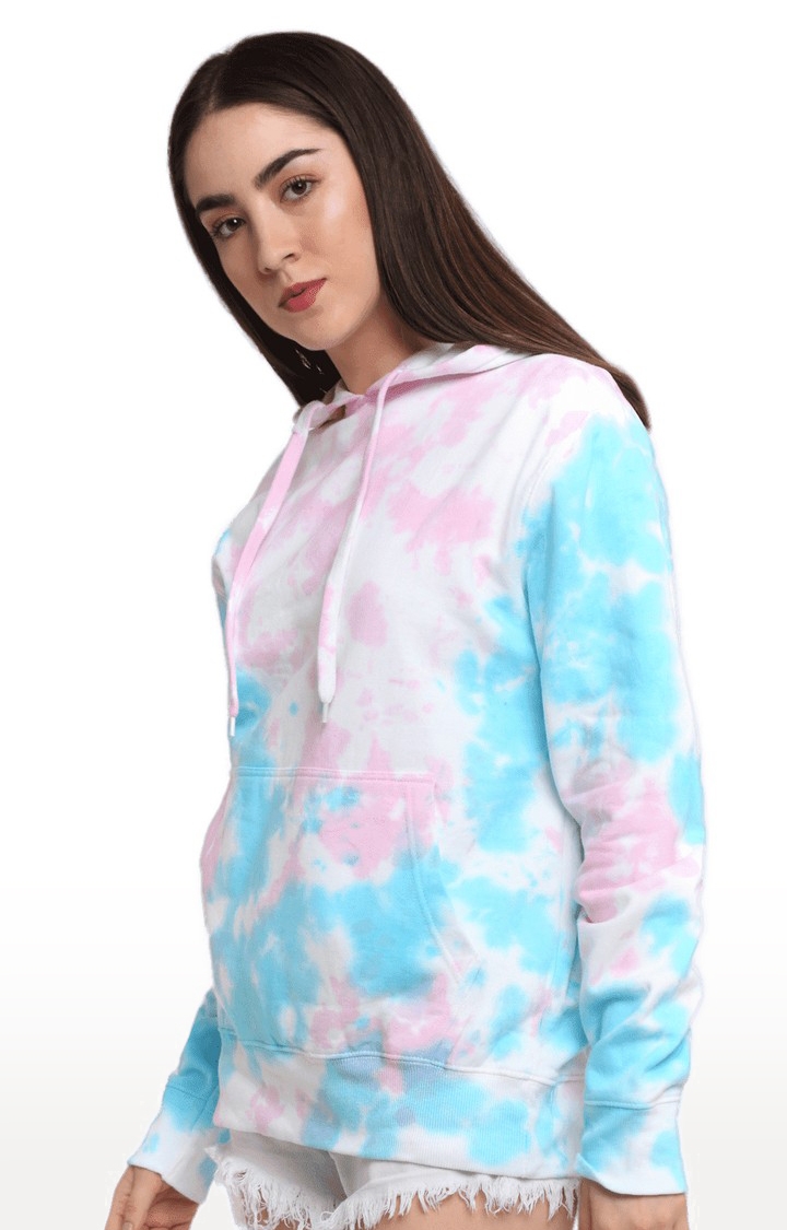 Women's Multicoloured Cotton Relaxed Fit Sweatshirt