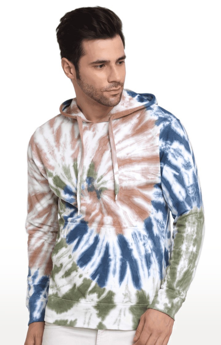 Men's Multicoloured Cotton Relaxed Fit Sweatshirt