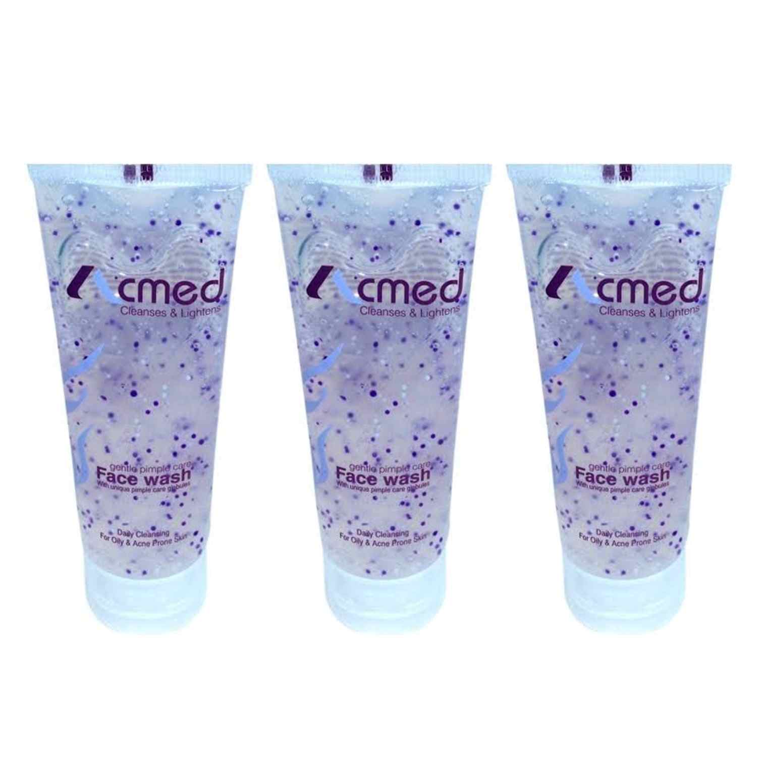 Acmed Pimple Care Face Wash for Acne Prone Skin (70grams) : Pack of 3