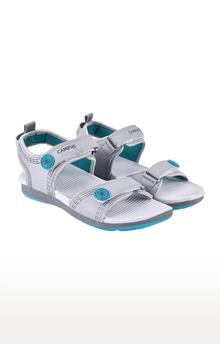 Grey Unisex Synthetic Sandals