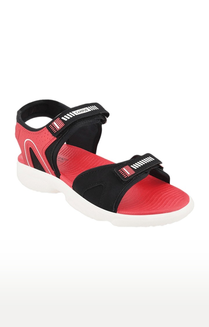 Unisex Black Synthetic Sandals