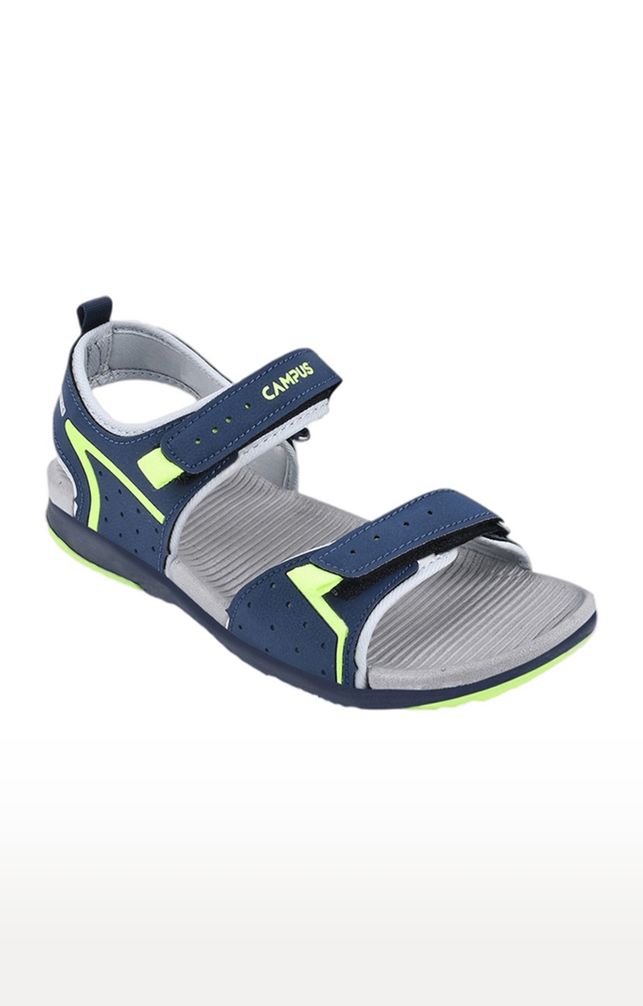 Unisex Blue Synthetic Sandals