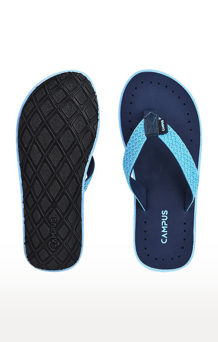 Women's GCl-2008C Blue Synthetic Slippers