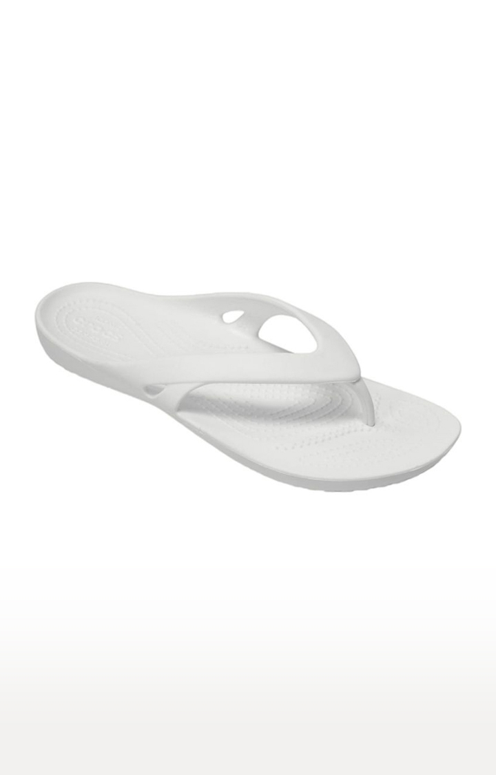 Crocs | Women's White Solid Slippers