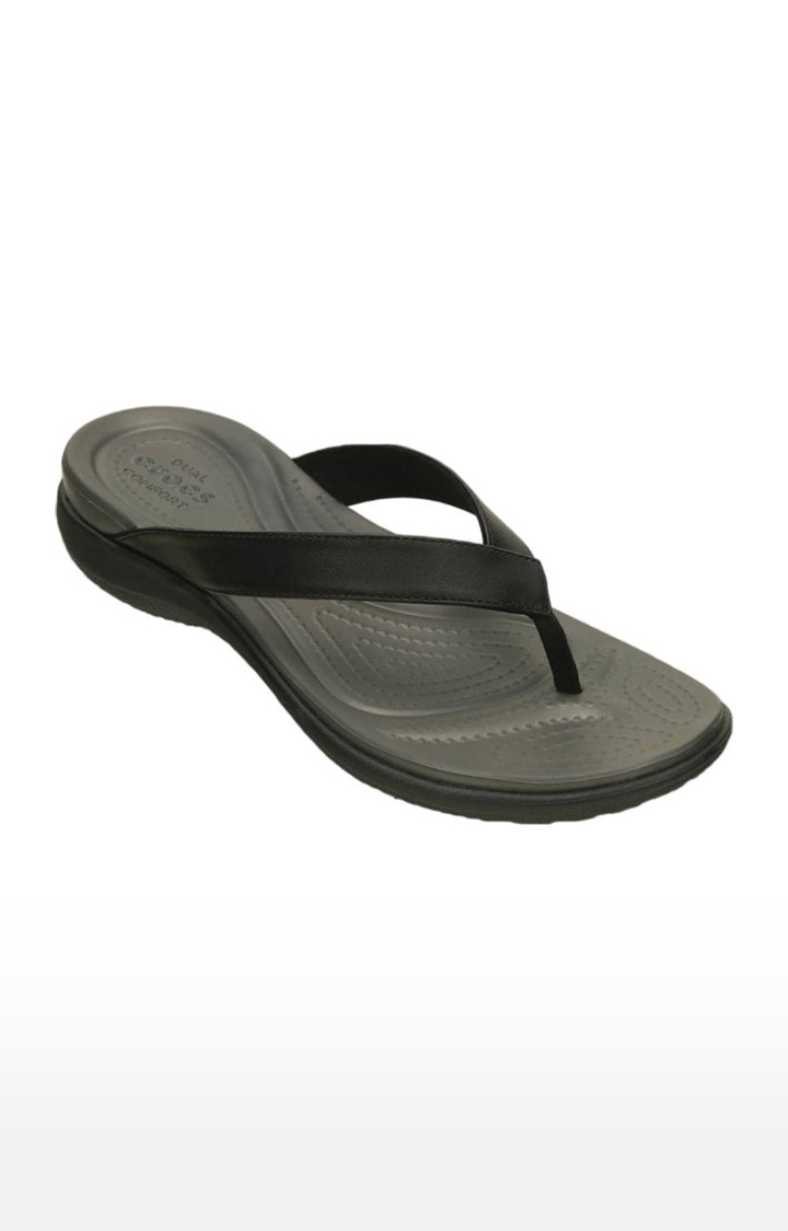 Crocs | Women's Black Solid Slippers