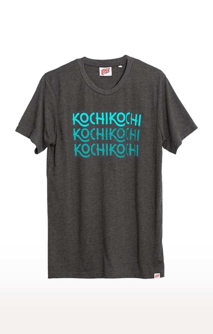 1947IND | Unisex Kochi x3 T-Shirt in Charcoal