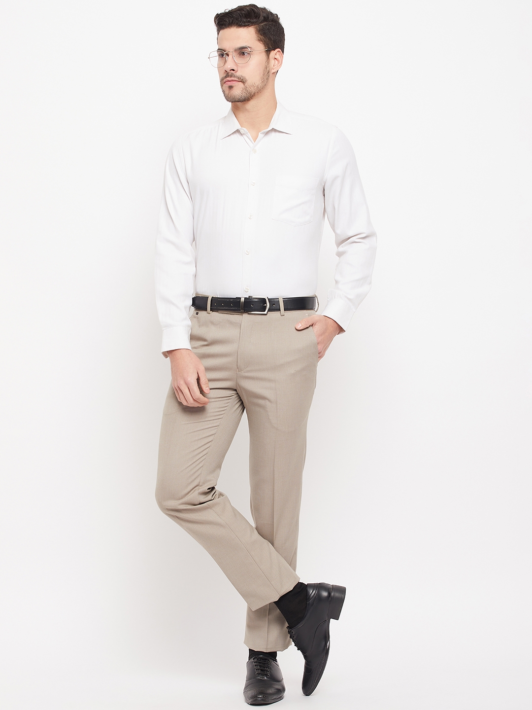 Cantabil Casual Trousers  Buy Cantabil Men Beige Trouser Online  Nykaa  Fashion