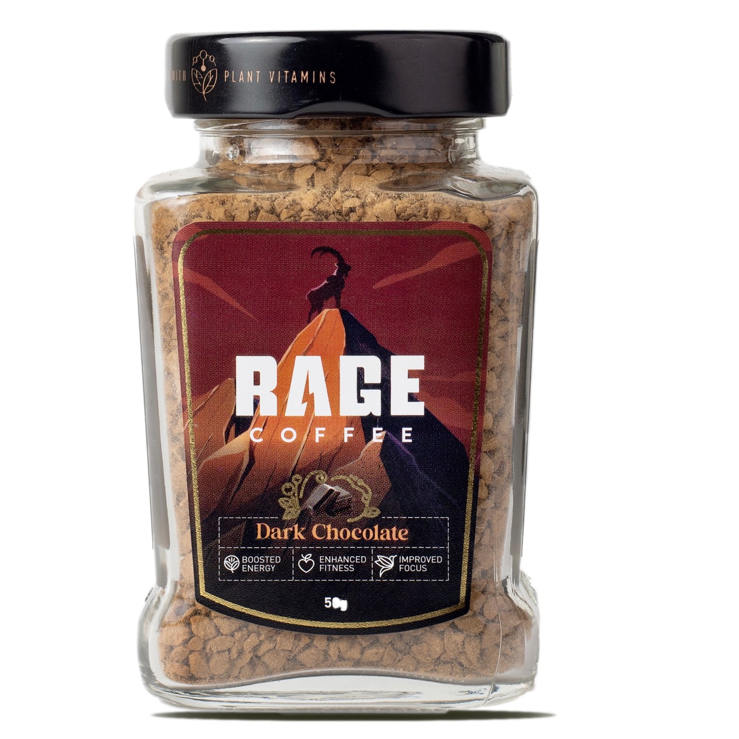 Rage Coffee 50 Gms Dark Chocolate Flavour - Premium Arabica Instant Coffee