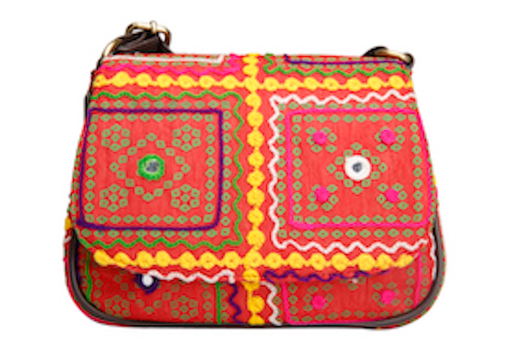 Red Bandhani sling