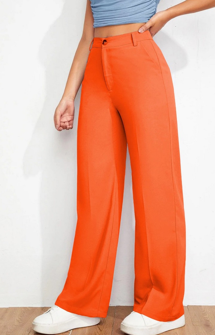 Off Duty India Trousers and Pants  Buy Off Duty India Everyday Straight  Leg High Waist Pants Nude Online  Nykaa Fashion