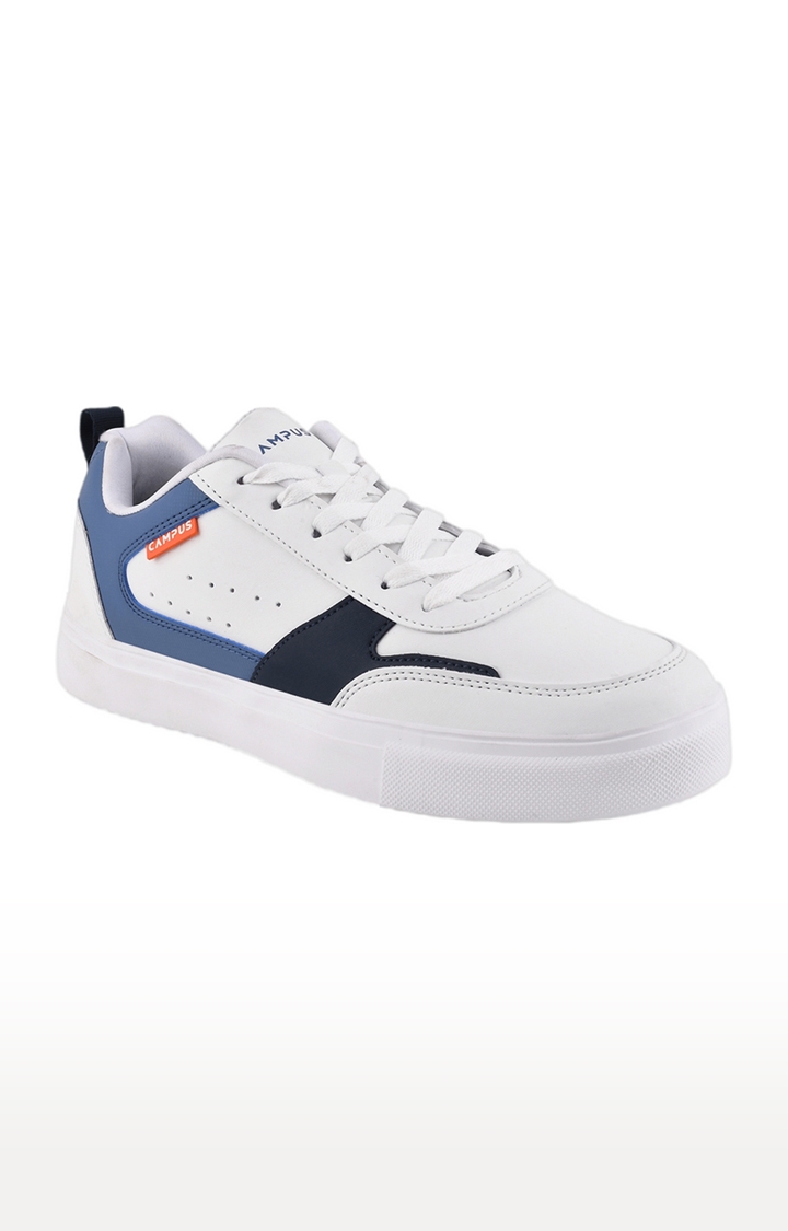 Campus Shoes | Men's Og-01 White PU Sneakers