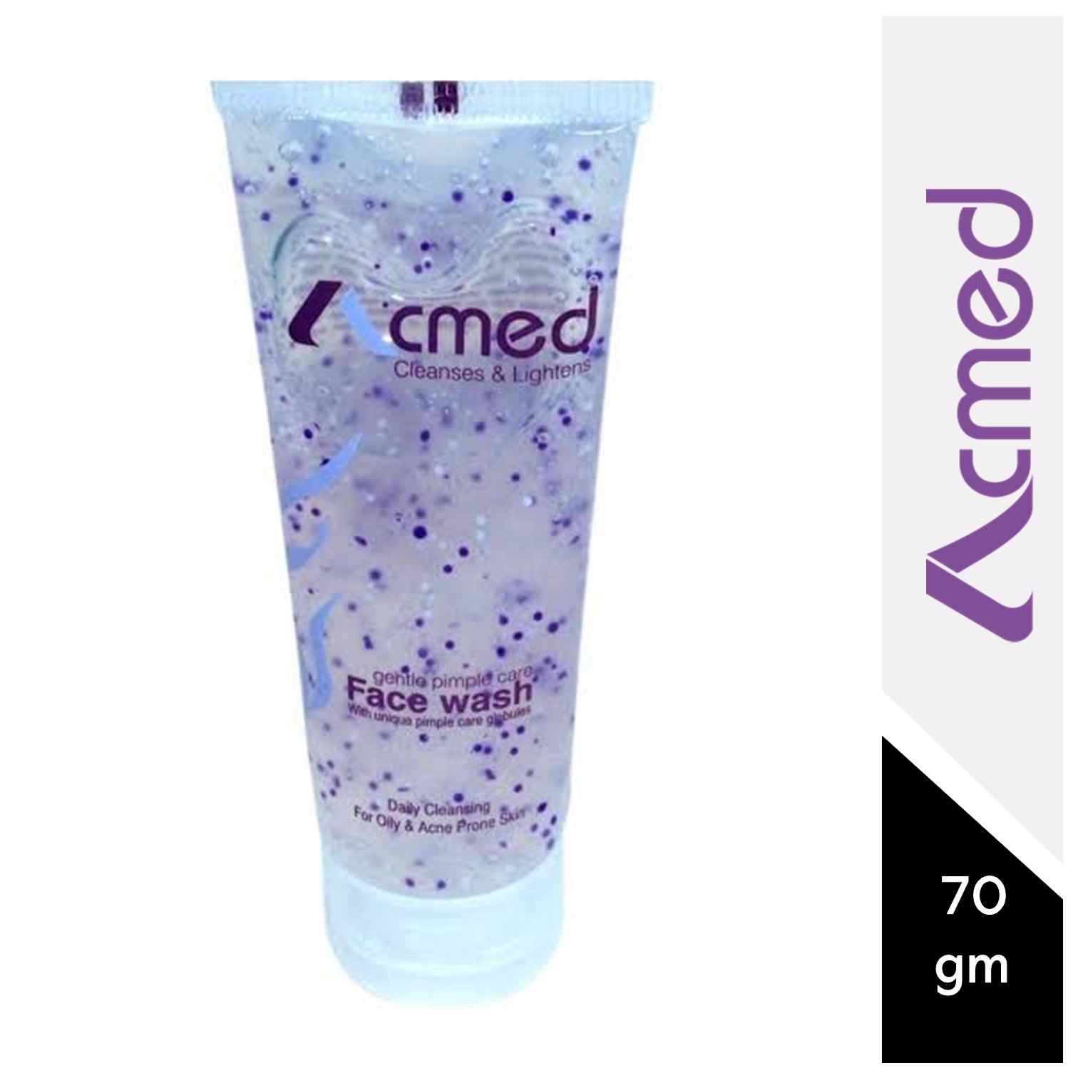 Acmed Pimple Care Face Wash for Acne Prone Skin (70grams) : Pack of 3