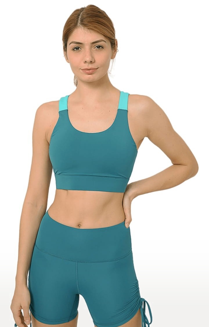 Kosha Yoga Co. | Women's buttR Yoga Sports Bra Emerald