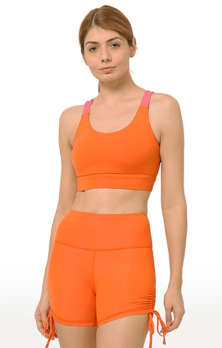 Kosha Yoga Co. | Women's buttR Yoga Sports Bra Orange
