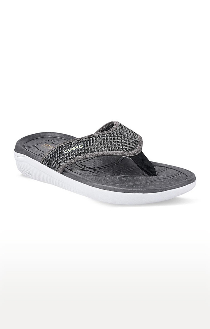 Campus Shoes | Men's Sl-406 Grey Synthetic Slippers