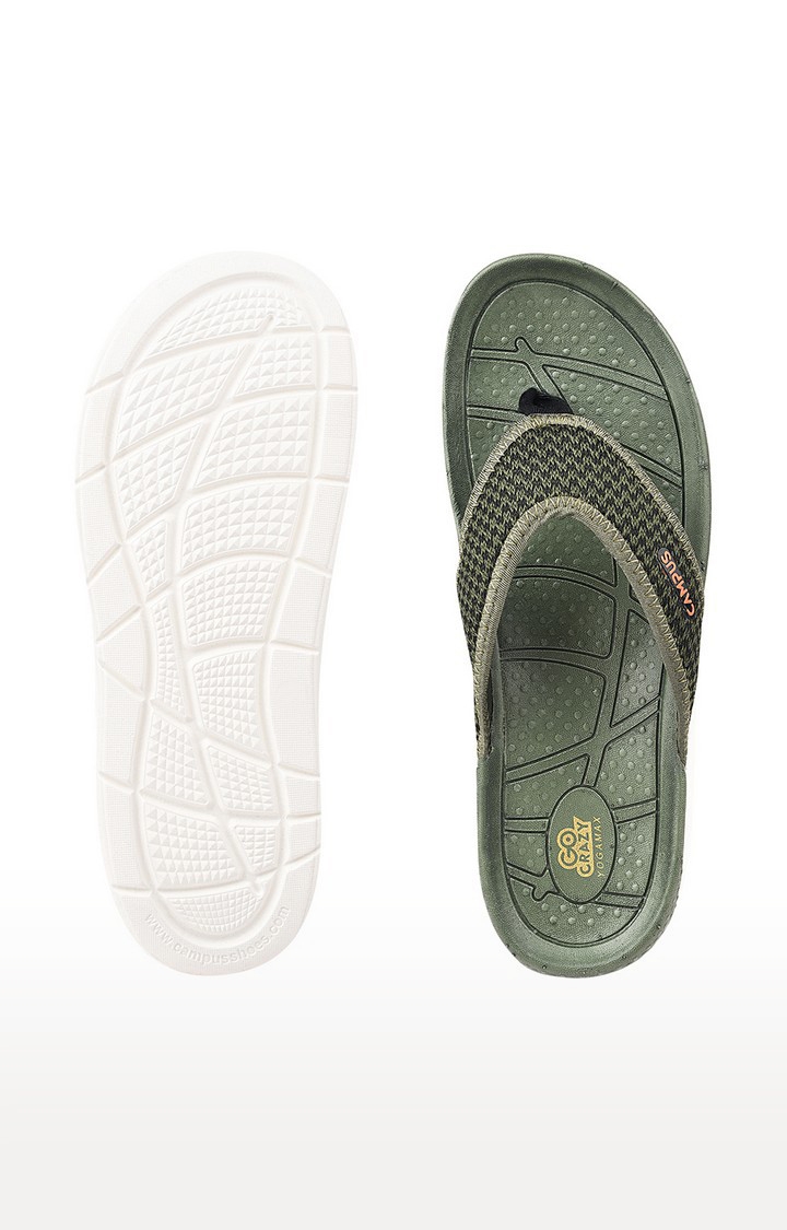 Men's Sl-406 Green  Slippers