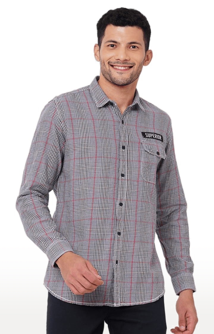SOLEMIO | Men's Multi Cotton Checked Casual Shirt