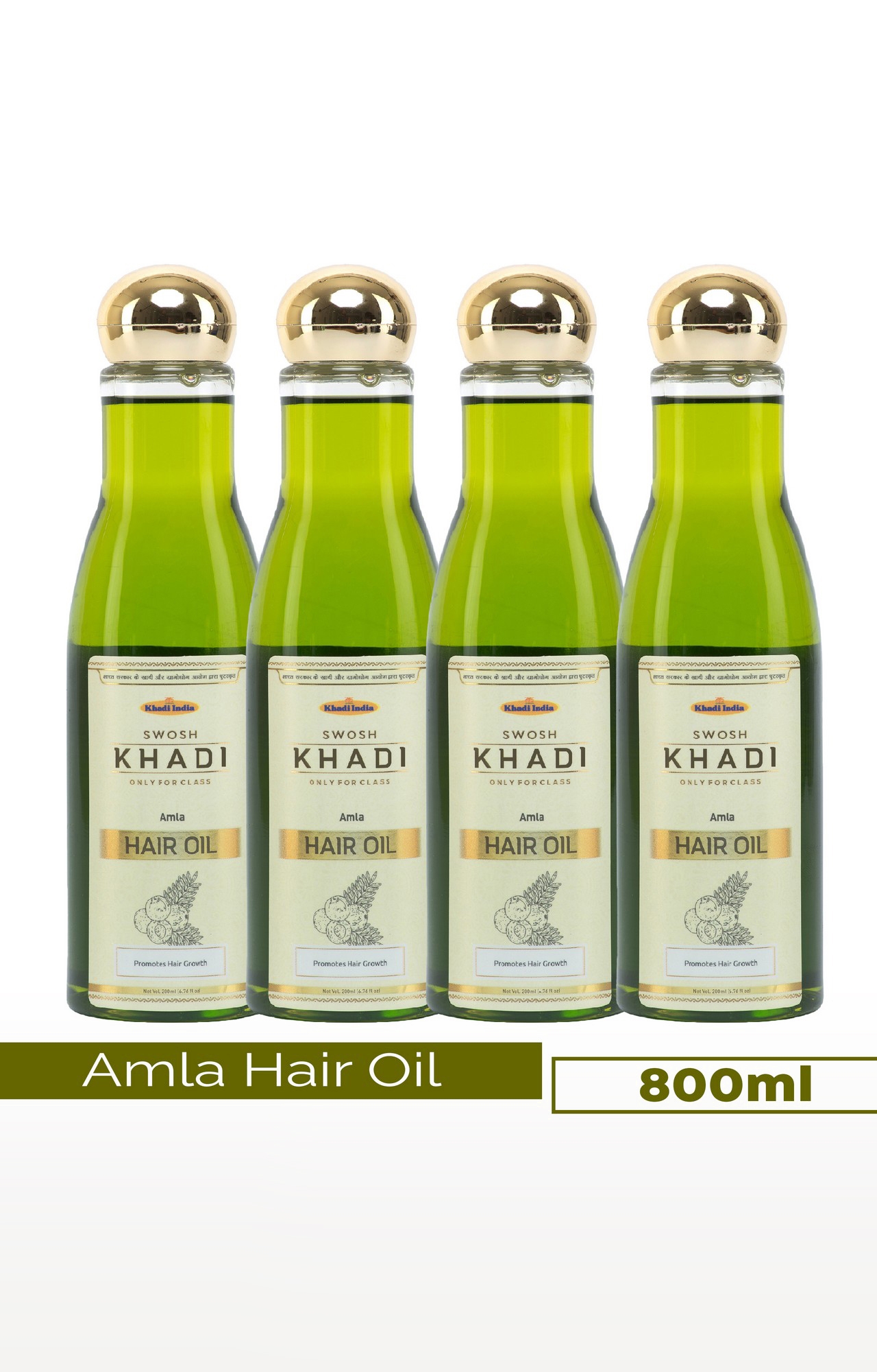 Khadi Organique Ayurvedic Pure Amla Hair Oil Paraben Mineral Oil Free