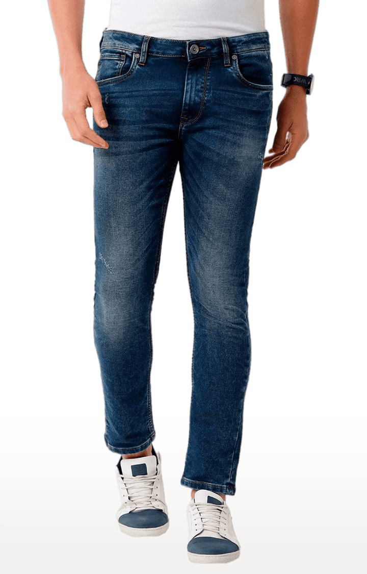 Voi Jeans | Men's Blue Blended Slim Jeans