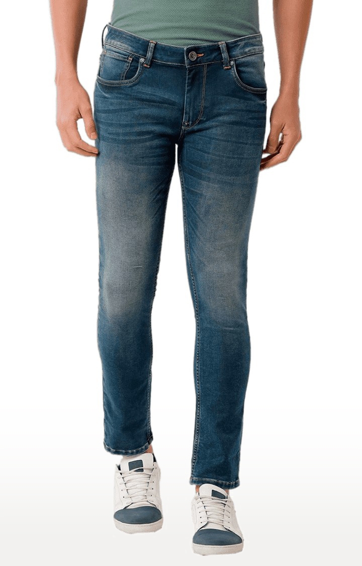 Voi Jeans | Men's Blue Blended Slim Jeans