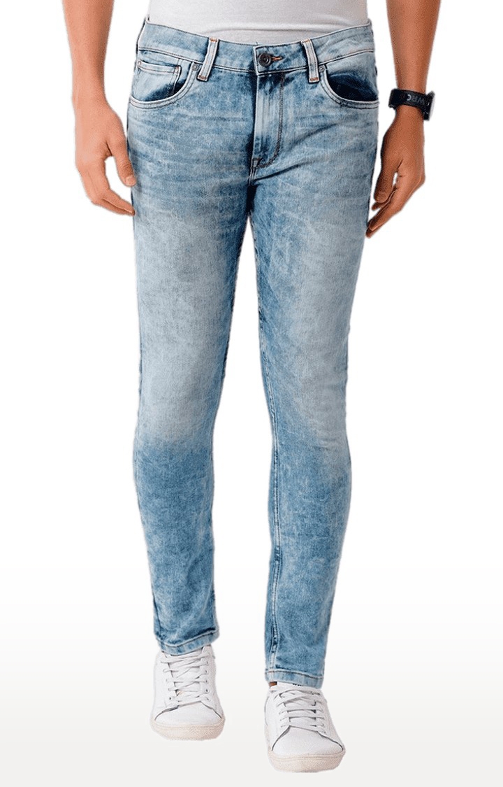 Voi Jeans | Men's Blue Blended Slim Jeans