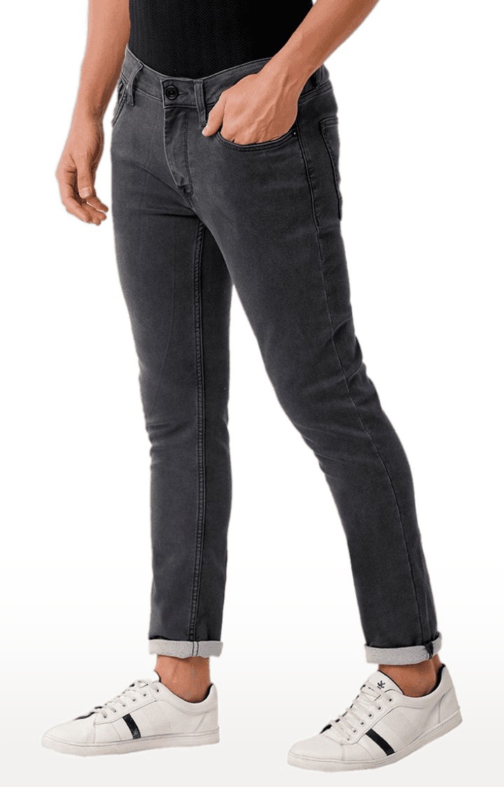 Men's Grey Blended Jeans