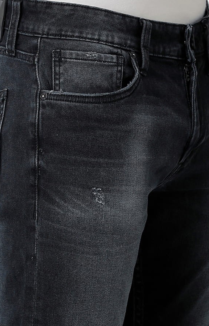 Men's Blue Cotton Blend  Regular Jeans