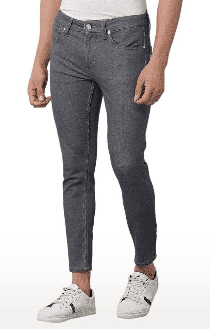 Men's Grey Denim Skinny Jeans