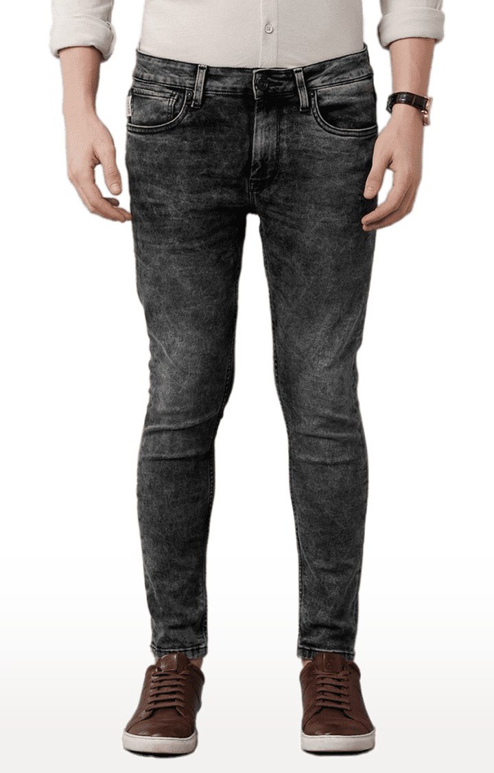 Men's Grey Blended Jeans