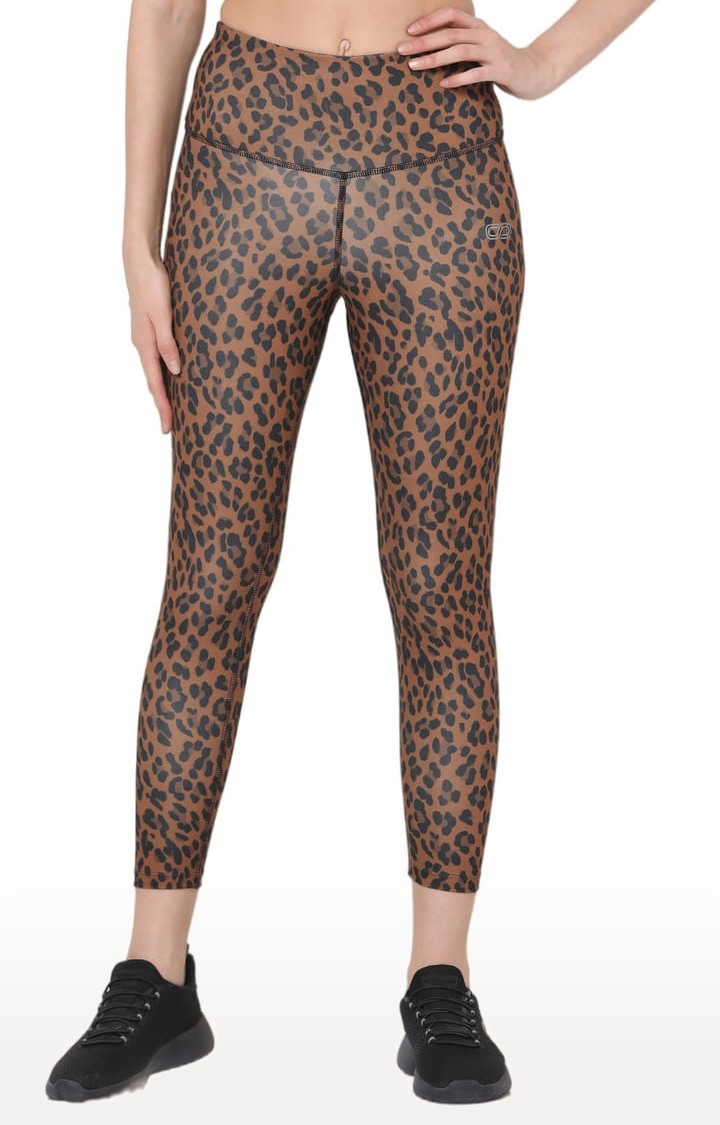 SilverTraq | Women's Brown Polyester Activewear Legging