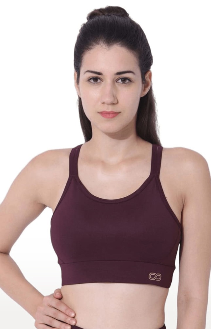 Women's Biker Kross Bra Plum