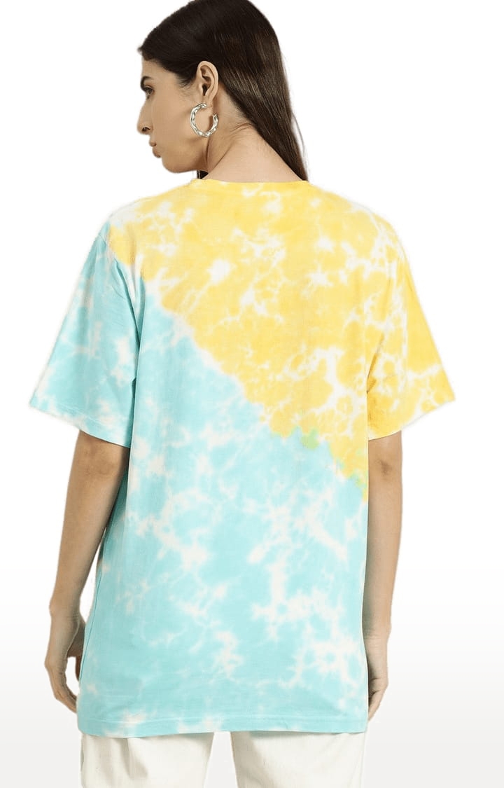 Women's Multicoloured Cotton Tie Dye T-Shirts