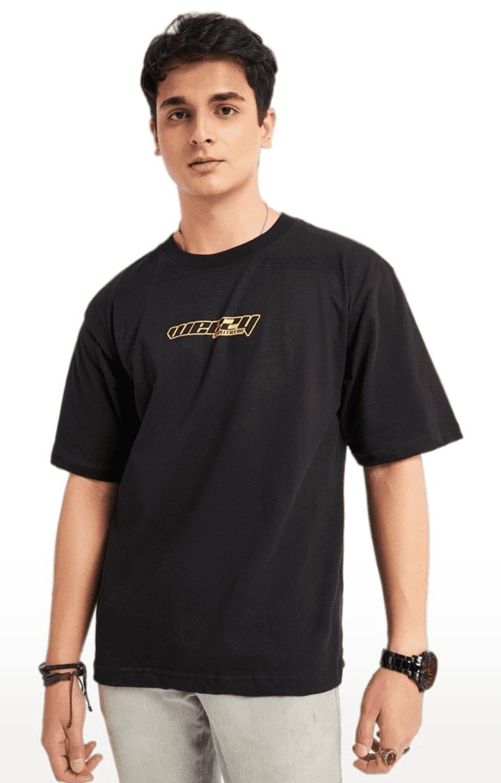 Weezy Streetwear | Men's Love Finds You Black Graphics  Boxy T-Shirt